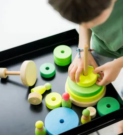 Grimms Stabletårn - Træ - Stor - Neongrøn