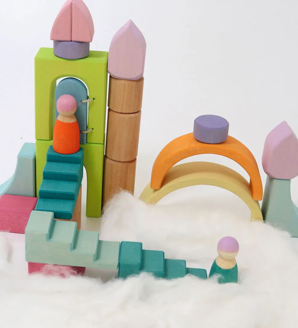 Grimms Trælegetøj - Building World - Cloud Play