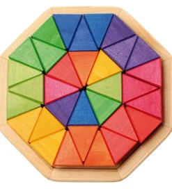 Grimms Trælegetøj - Octagon - 33 Dele - Multifarvet