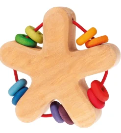 Grimms Trælegetøj - Rangle - Stjerne - Multifarvet