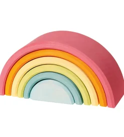 Grimms Trælegetøj - Regnbue - 6 Dele - Pastel