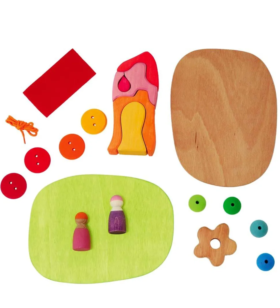 Grimms Trælegetøj - Small World Play Down By The Meadow