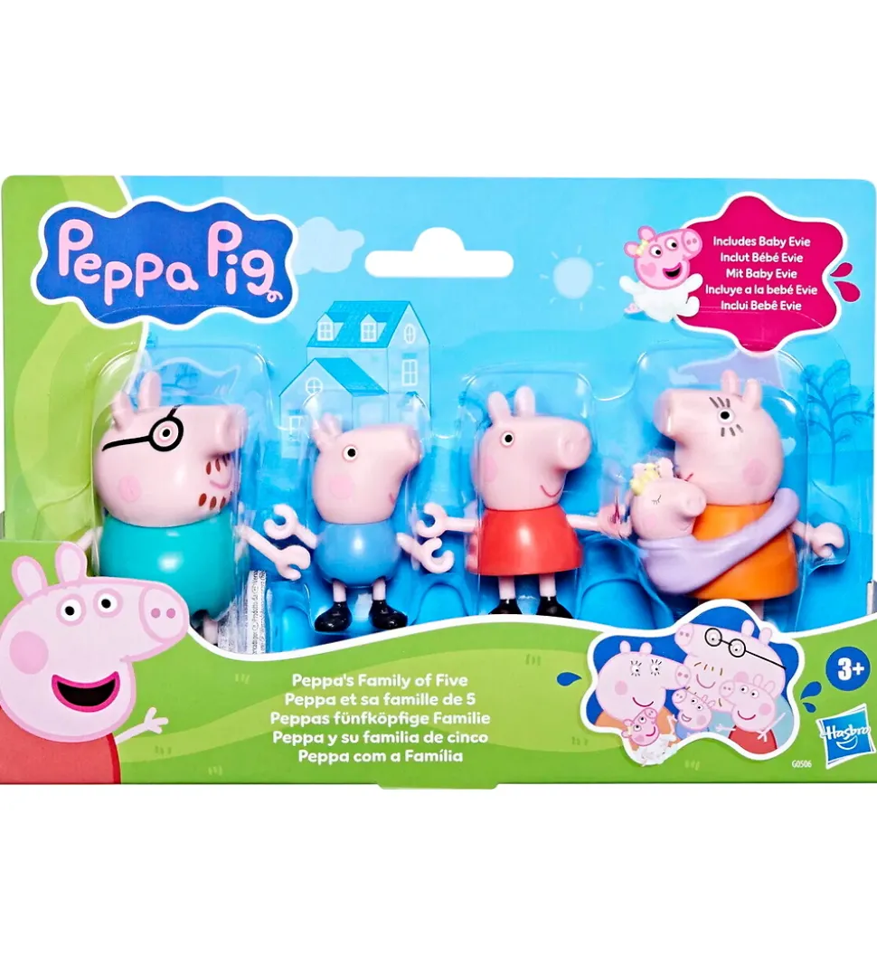 Gurli Gris Legetøjsfigurer - 4 stk. - Peppa's Family Of Five