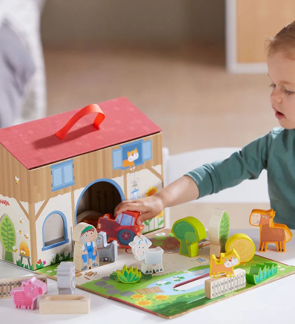 HABA Play World Legetøj - 23 Dele - Gård