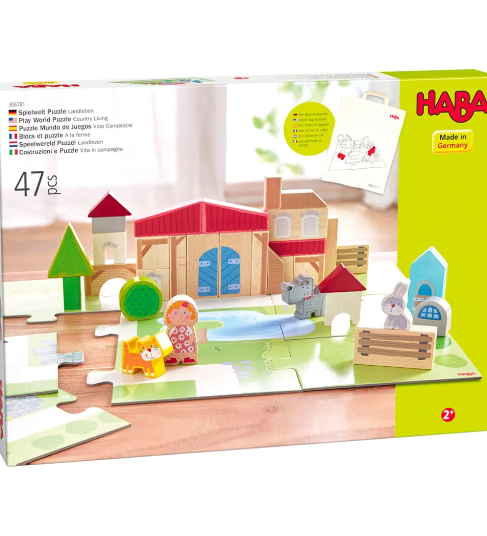 Haba Play World Puslespil - 47 Dele