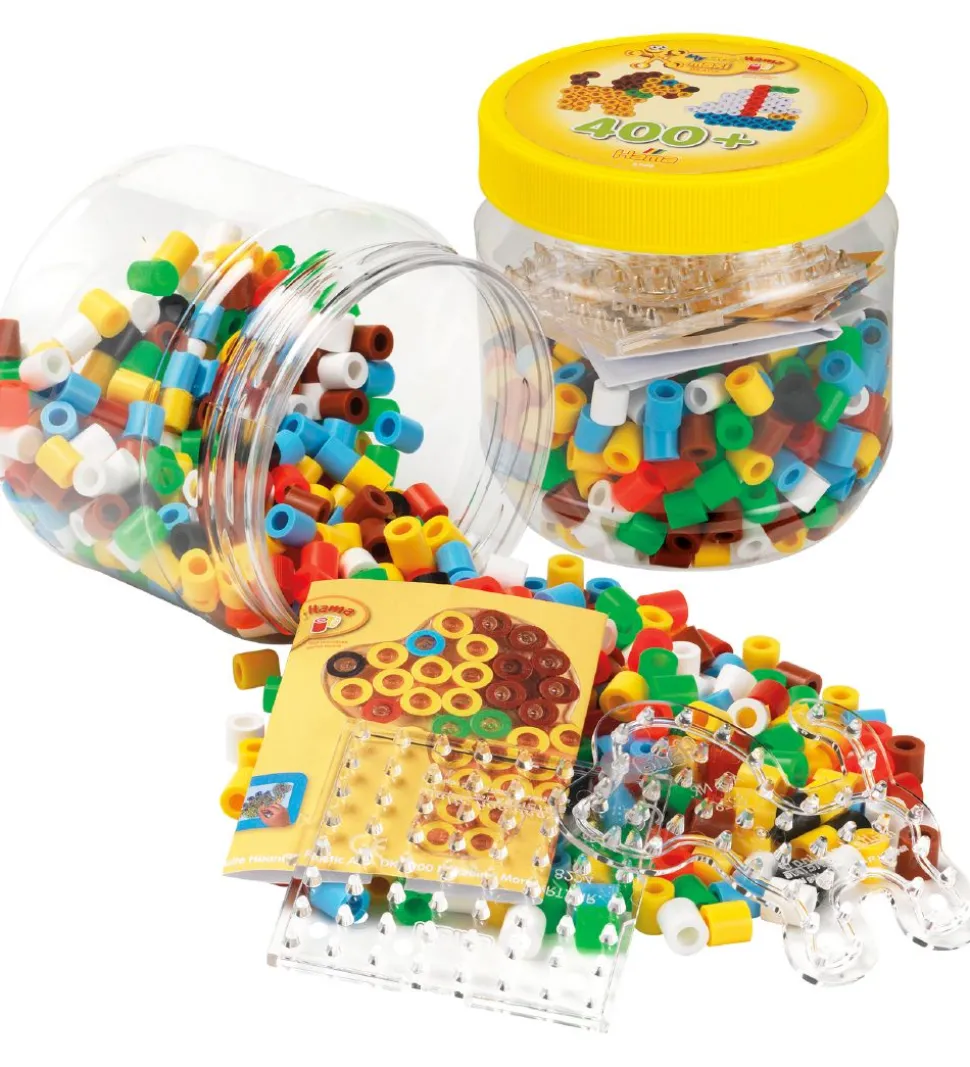 Hama Maxisæt m. Perleplader - 400 stk. - Multifarvet