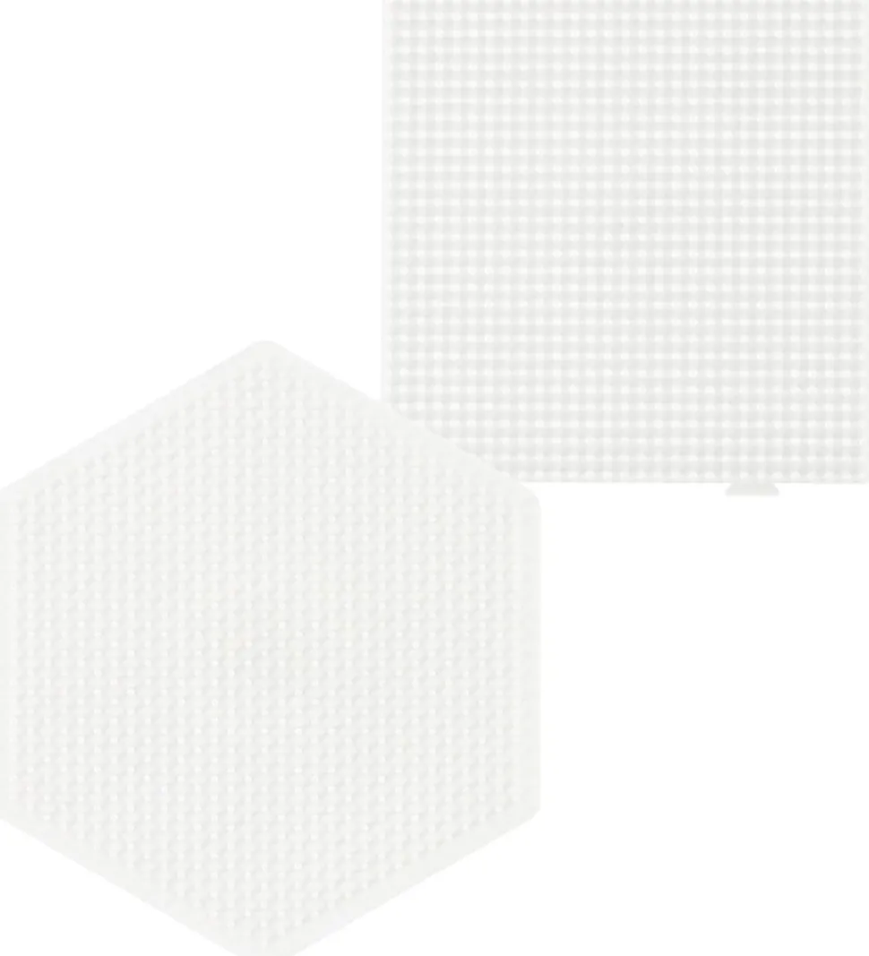 Hama Midi Perleplader - 4 stk. - Cirkel/Hjerte/Kvadrat/Sekskant