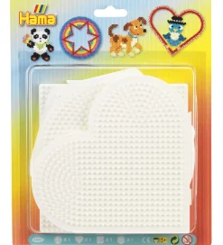Hama Midi Perleplader - 4 stk. - Cirkel/Hjerte/Kvadrat/Sekskant