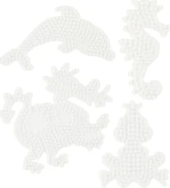 Hama Midi Perleplader - 4 stk - Delfin/Søhest/Frø/Drage