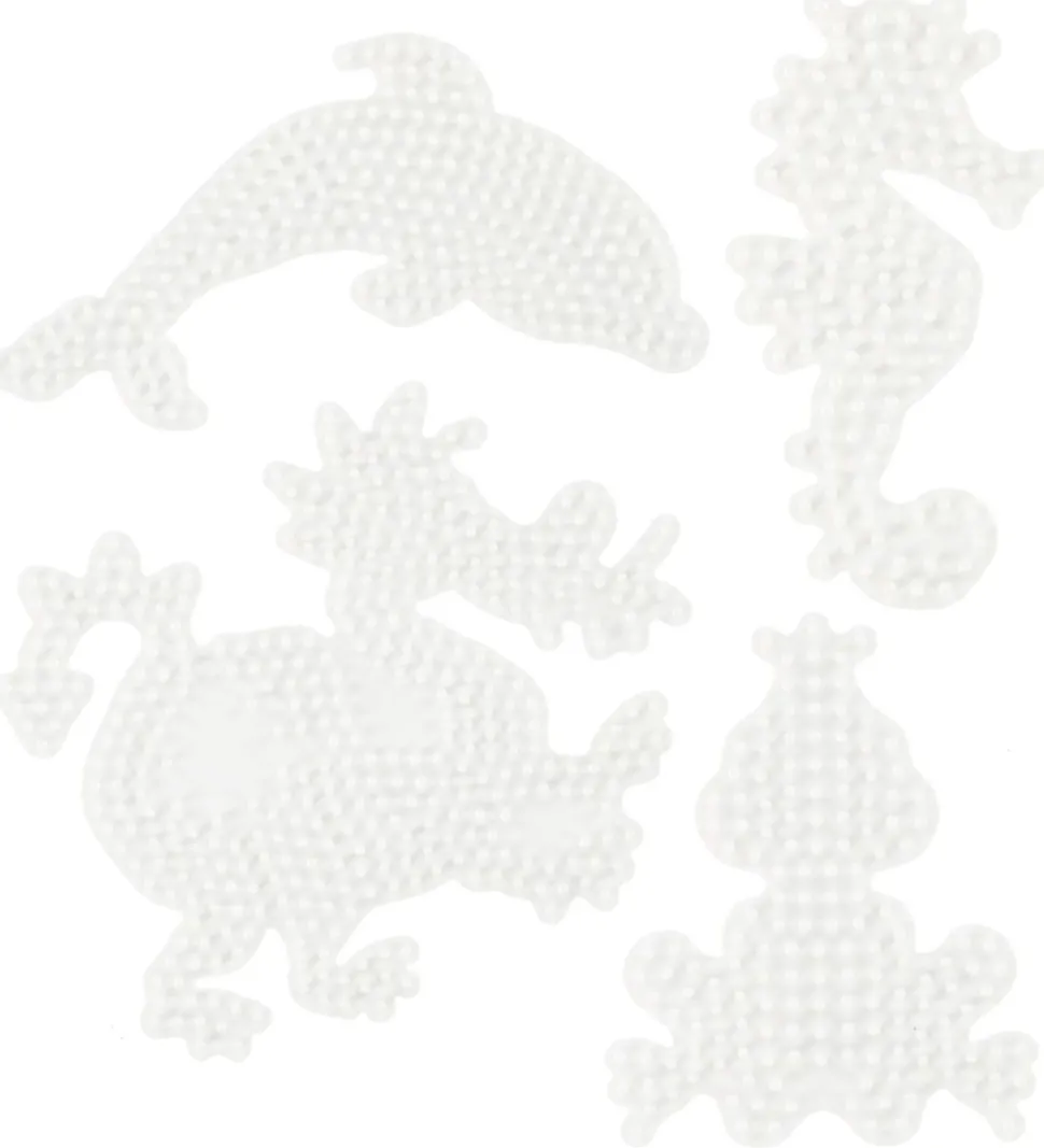 Hama Midi Perleplader - 4 stk - Delfin/Søhest/Frø/Drage