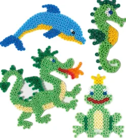 Hama Midi Perleplader - 4 stk - Delfin/Søhest/Frø/Drage