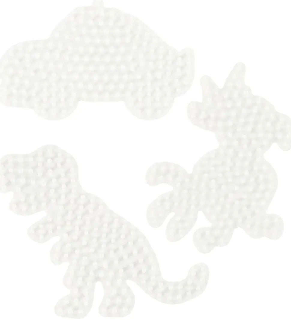 Hama Midi Perleplader - 3-pak - Bil, Dinosaur & Papegøje