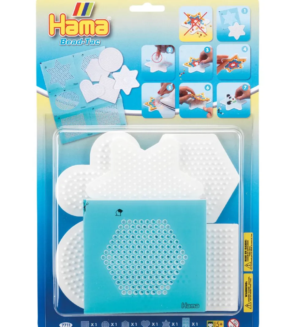 Hama Midi Perleplader m. Stickers - 5 stk/6 stk - Gemotrisk