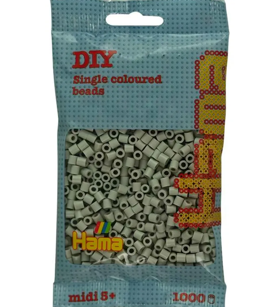 Hama Midi Perler - 1000 stk. - 109 Skyet Grå