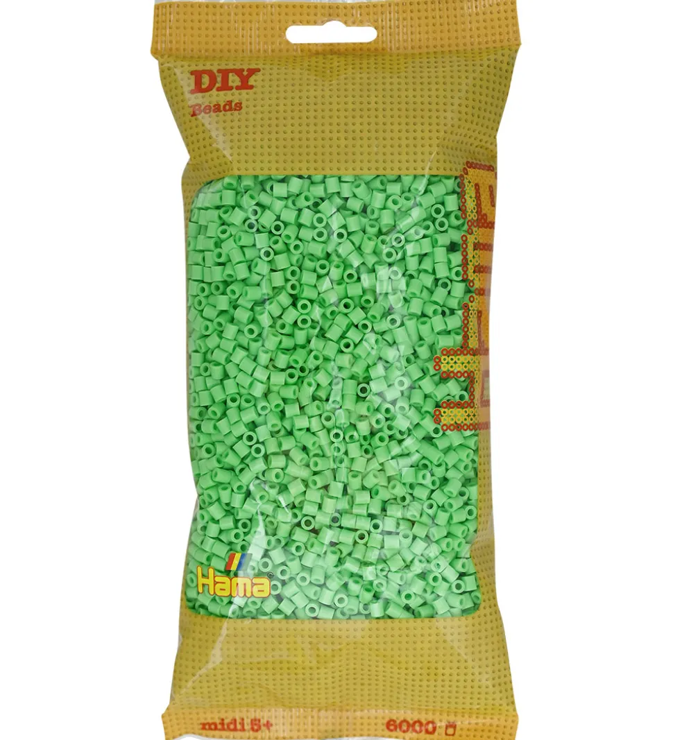 Hama Midi Perler - 6000 stk. - 115 Klar Grøn