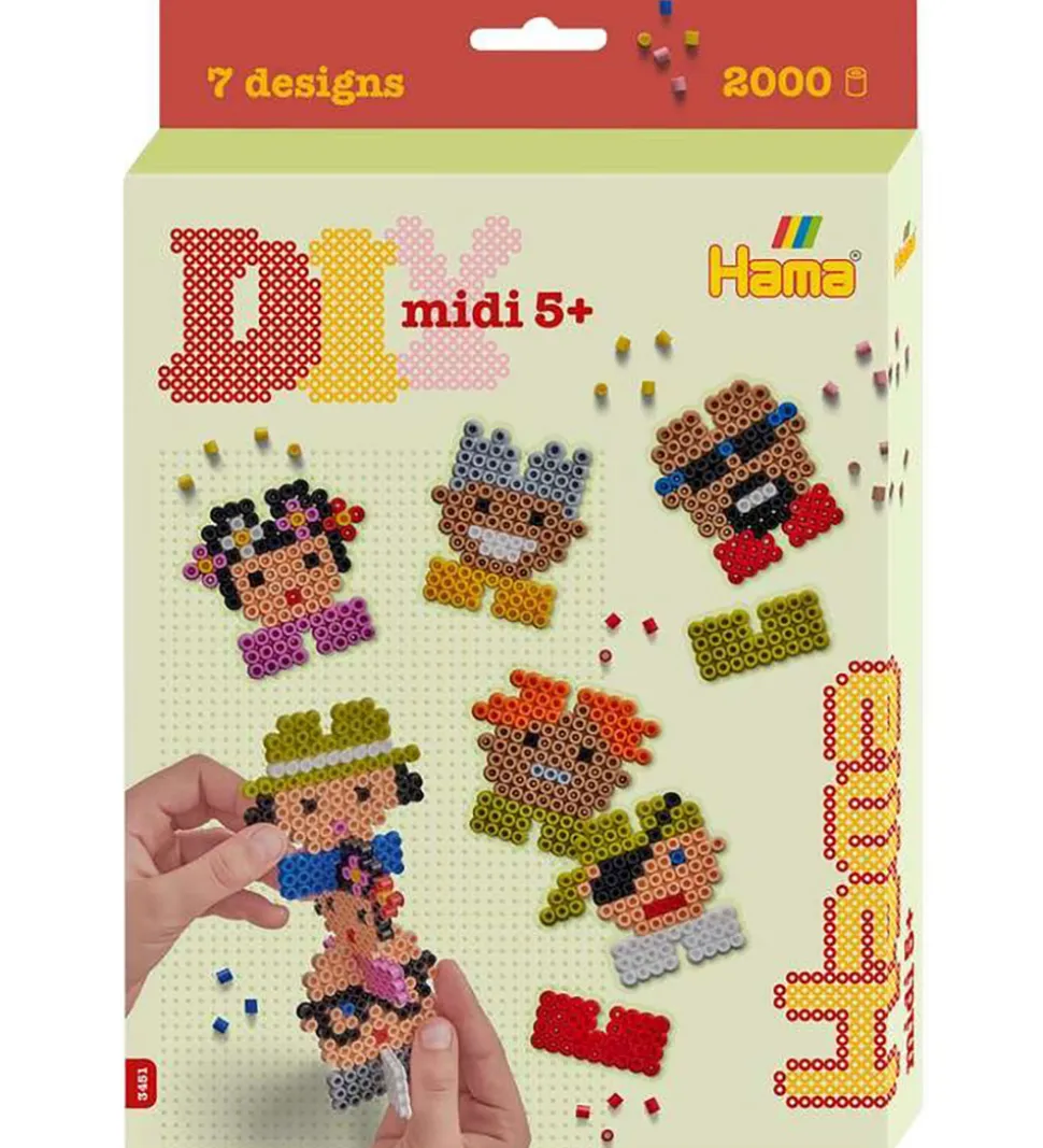 Hama Midi Perler - 2000 stk. - DIY Ophæng