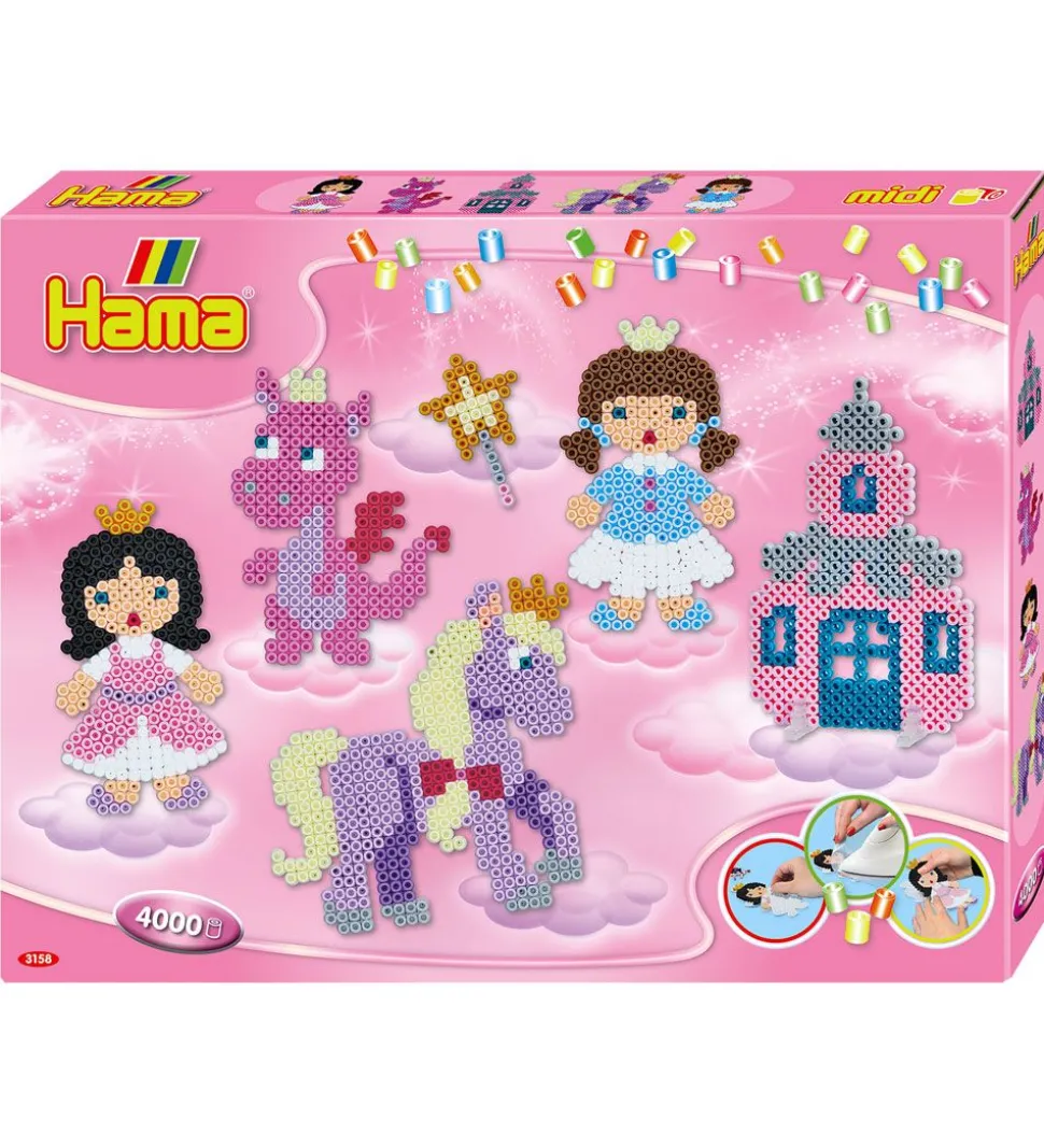 Hama Midi Perlesæt - 4000 stk. - Fantasy Fun