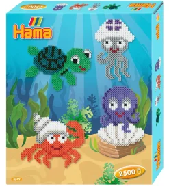 Hama Midi Perlesæt - 2500 stk. - Havdyr