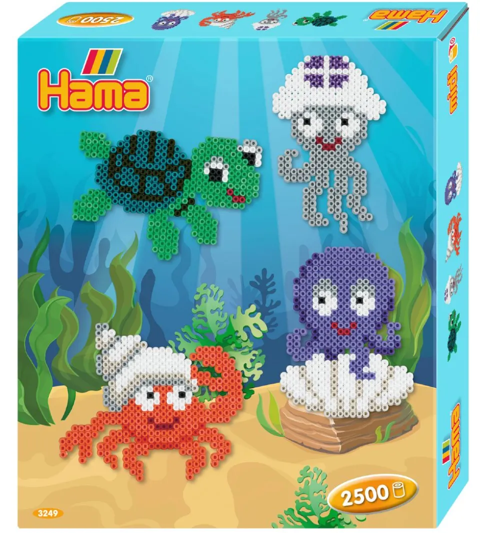 Hama Midi Perlesæt - 2500 stk. - Havdyr