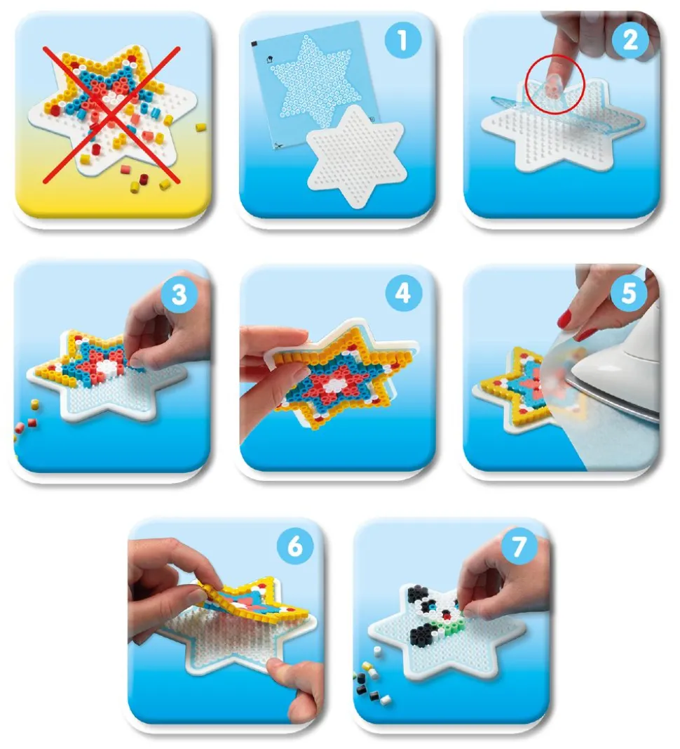 Hama Midi Stickers til Perleplade - 6 figurer