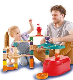 Hape Kuglebane - Quadrilla - 66 Dele - Track Bucket Set