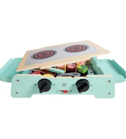 Hape Legemad m. Lyd/Lys - Træ - Sizzling Griddle & Grill BBQ