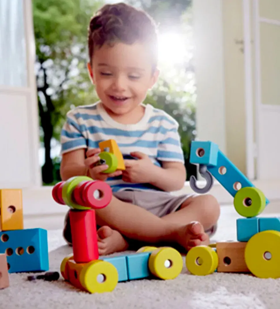 Hape Stablelegetøj - Træ - 44 Dele