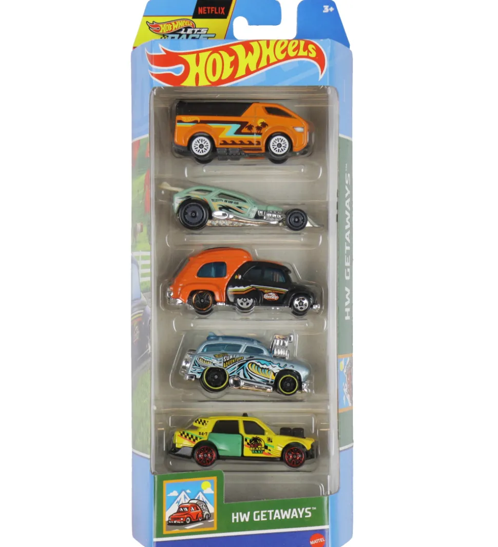 Hot Wheels Biler - 5-pak - HW Getaways