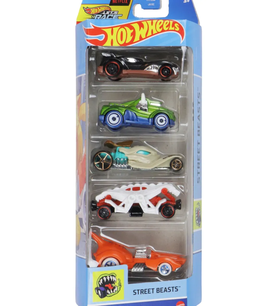 Hot Wheels Biler - 5-pak - Street Beasts