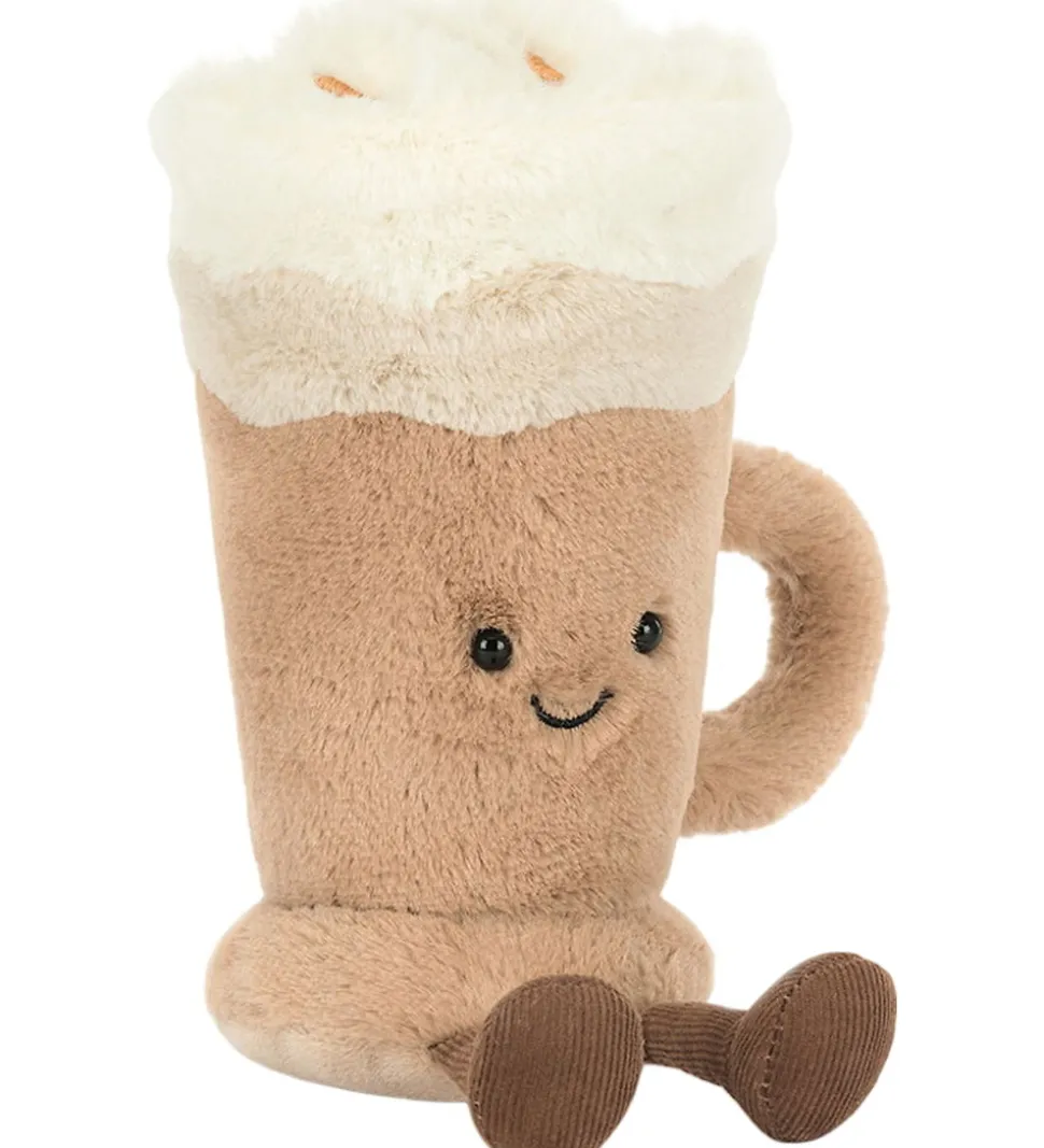 Jellycat Bamse - 18x8 cm - Amuseables Latte - Brun/Beige