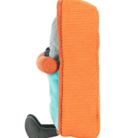 Jellycat Bamse - 17x11 cm - Amuseables Sardine Tin - Orange/Grå