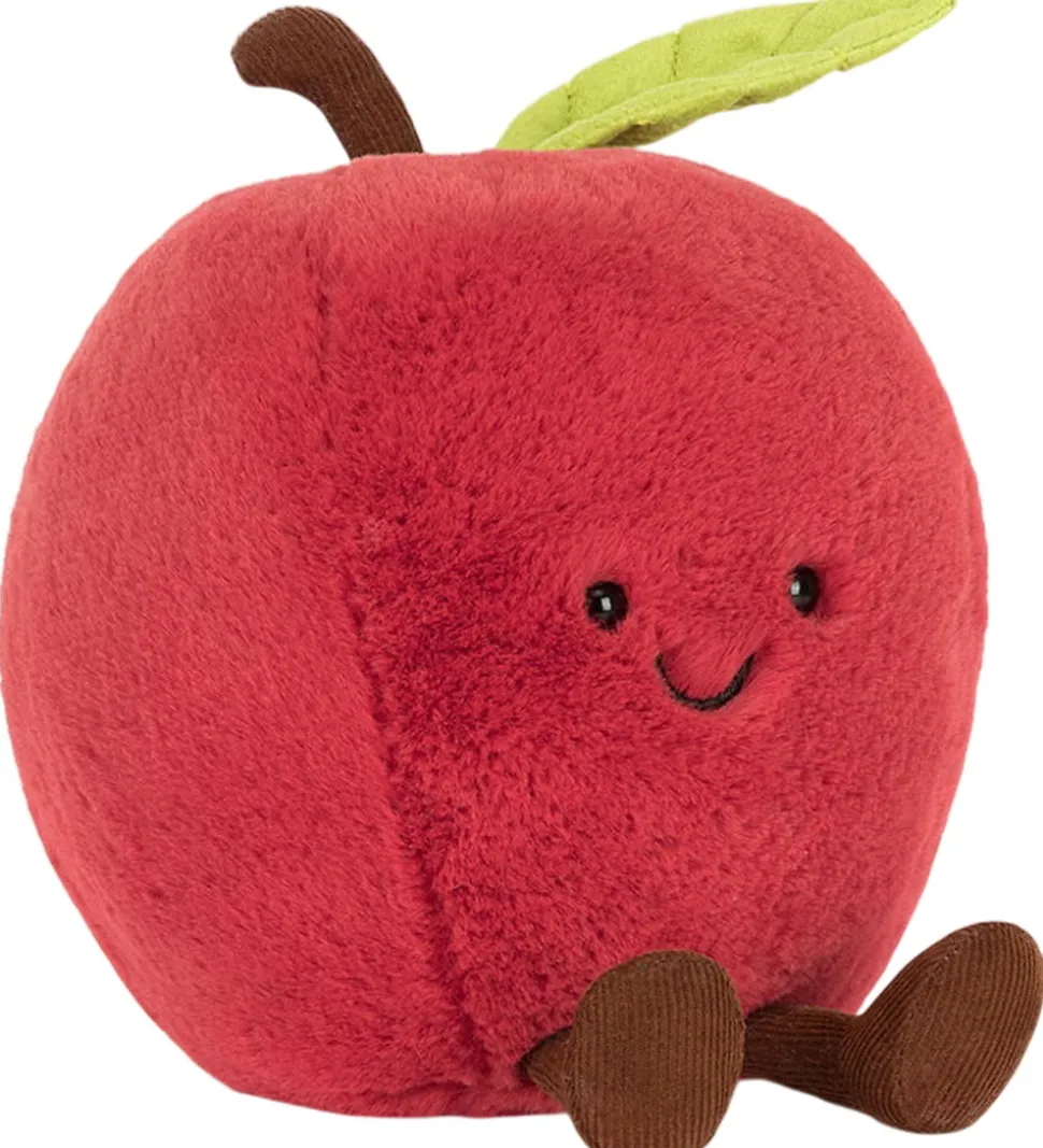 Jellycat Bamse - 16x14 cm - Amuseables Apple - Rød