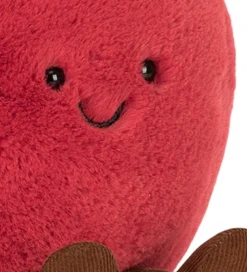 Jellycat Bamse - 16x14 cm - Amuseables Apple - Rød