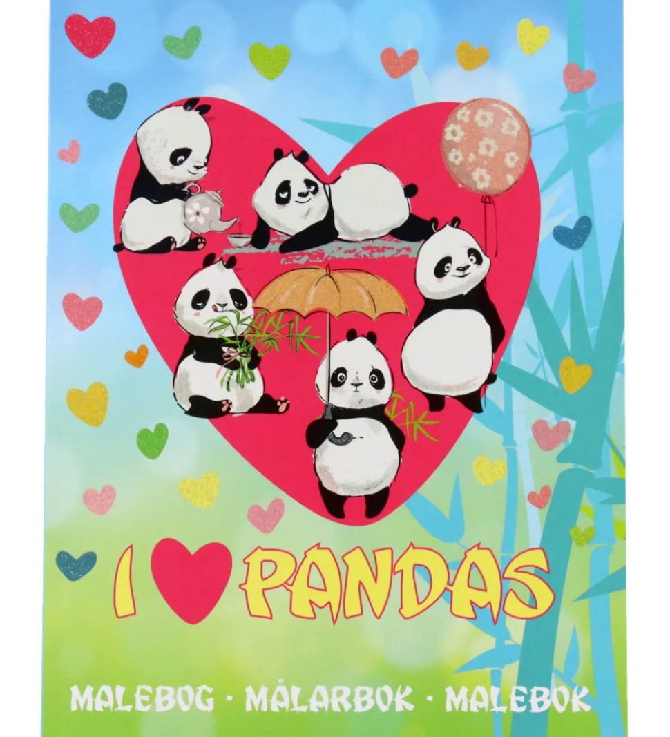 Karrusel Forlag Malebog - I Love Pandas