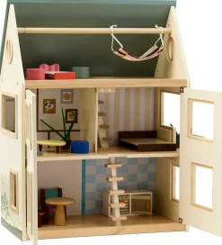 Kids Concept Dukkehus - Aiden - 46 cm - Træ/Multifarve