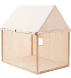 Kids Concept Legetelt - Hus - 110x84 cm - Naturhvid