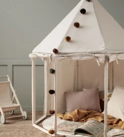 Kids Concept Legetelt - Pavillon - 122x142 cm - Naturhvid