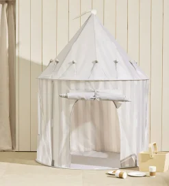 Kids Concept Legetelt - 100x130 cm - Grå Striber