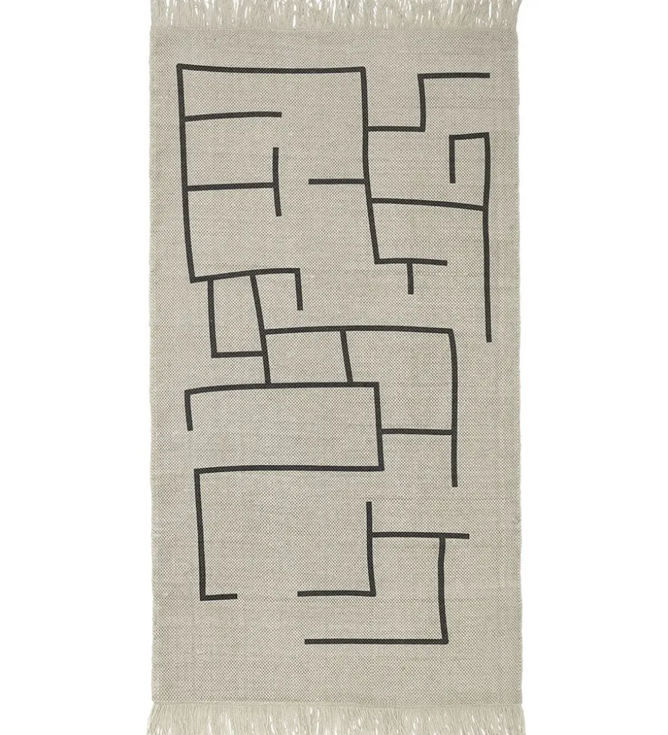 Kids Concept Legetæppe - Geometrisk - Grå