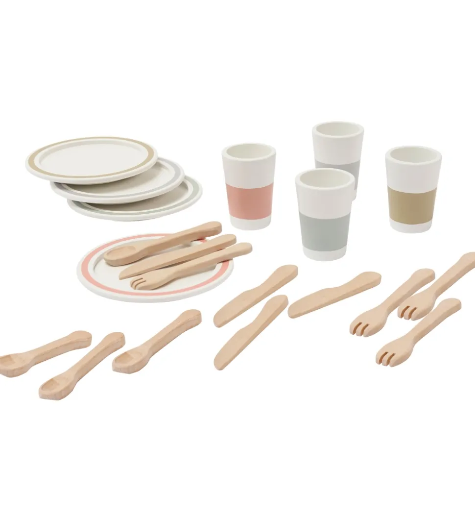 Kids Concept Spisestel - Bistro - Træ/Hvid