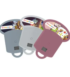 Kidywolf Lommelygte m. Historier - Kidyslide - Grå