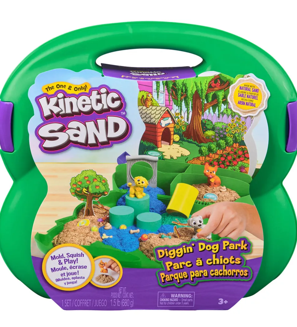 Kinetic Sand - Sandsæt - 680g - Diggin' Dog Park