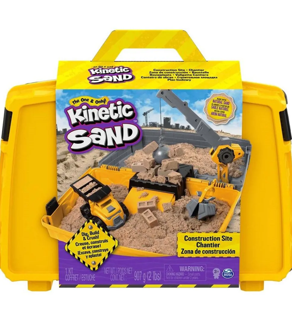 Kinetic Sand Sandsæt - Construction Folding - 907 g