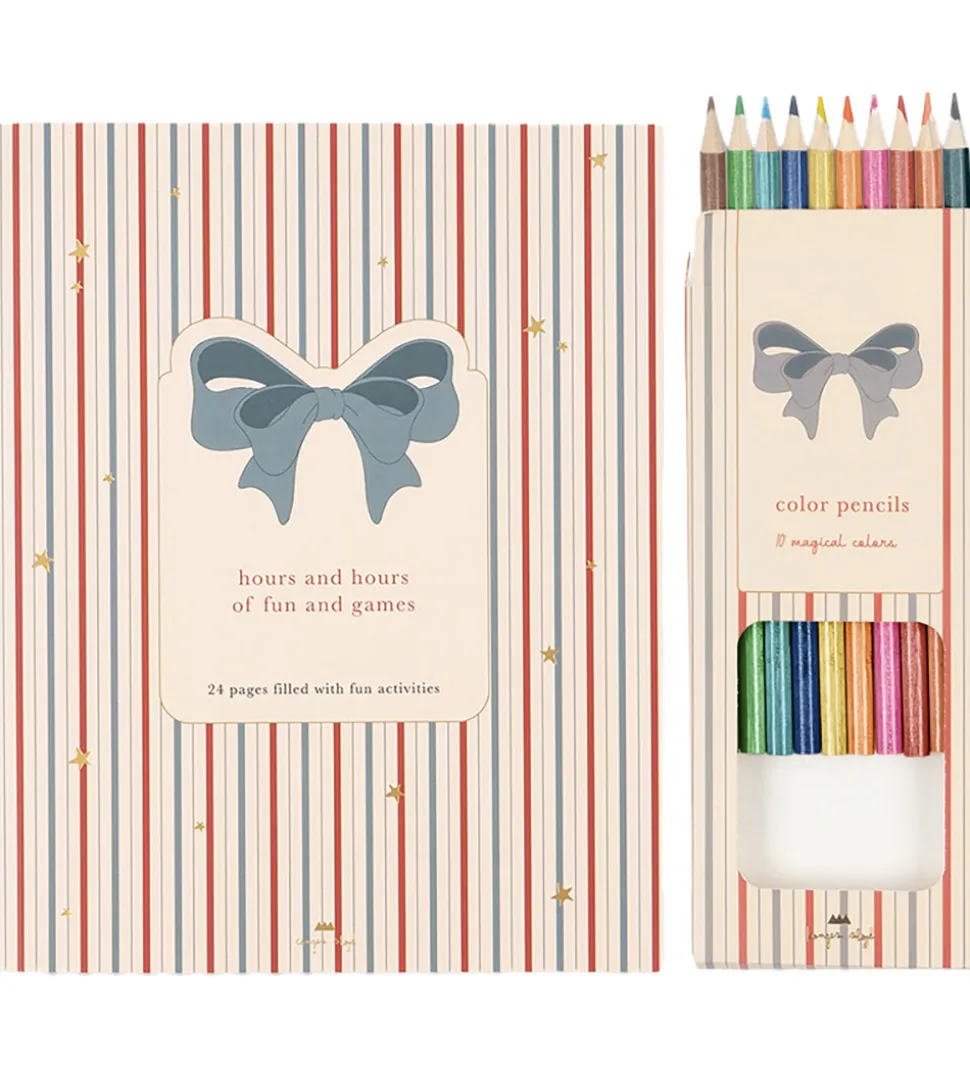 Konges Sløjd Aktivitetsbog m. Farveblyanter - Multi