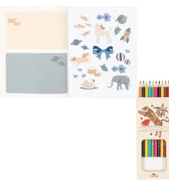 Konges Sløjd Aktivitetsbog m. Farveblyanter - Multi