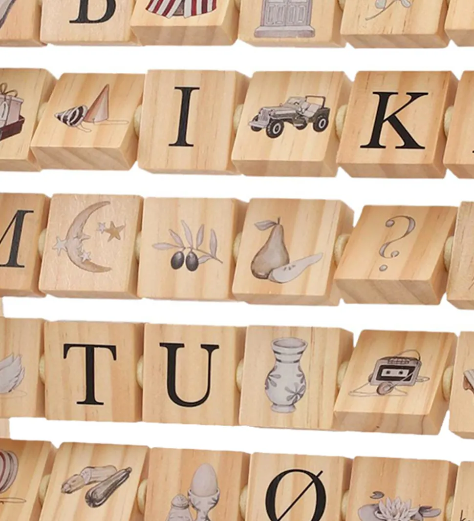 Konges Sløjd Aktivitetslegetøj - ABC Blokramme - Træ - Multi