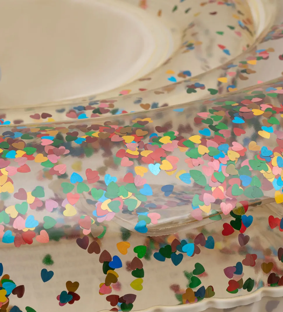 Konges Sløjd Babybadering - 72x22 cm - Multi Heart Transparent