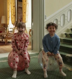 Konges Sløjd Hoppebold m. Håndtag - Glitter - Cherry - 50 cm