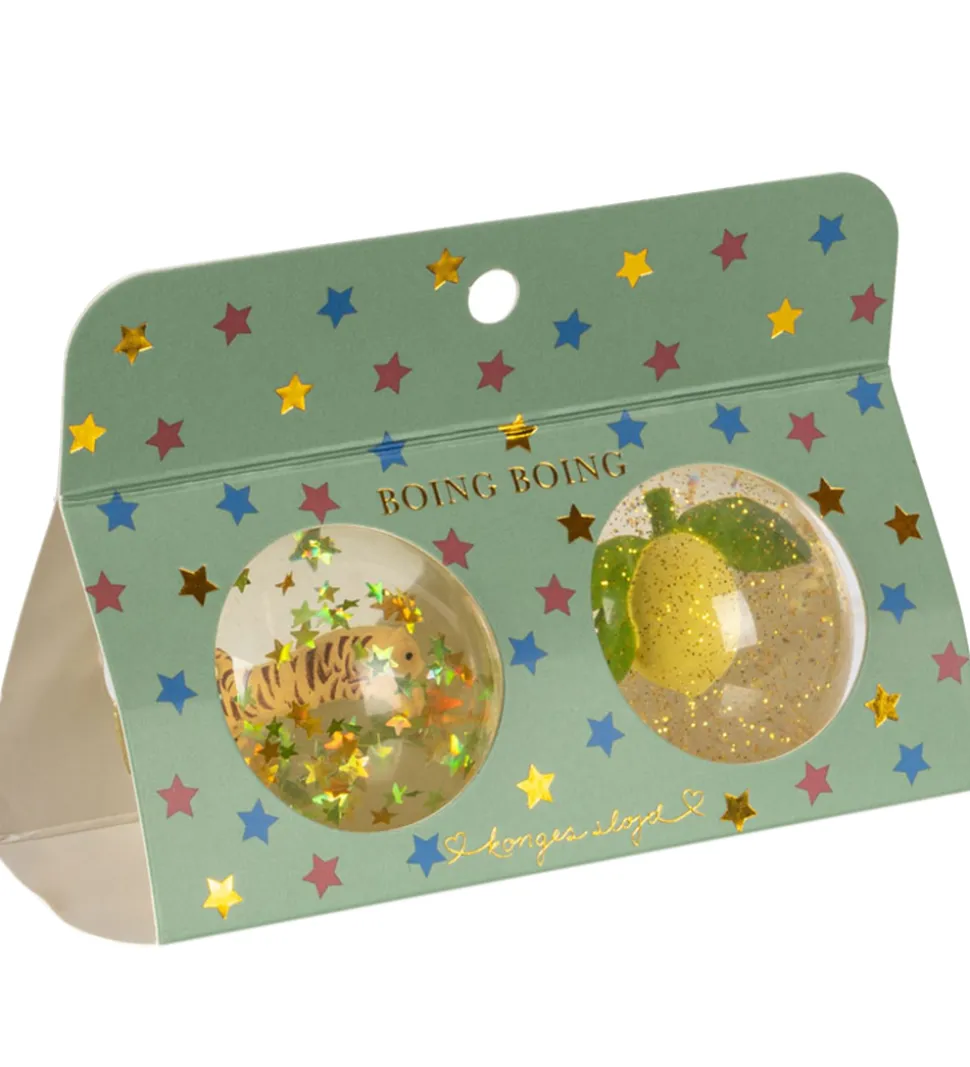 Konges Sløjd Hoppebolde - 2-pak - Lemon/Tiger