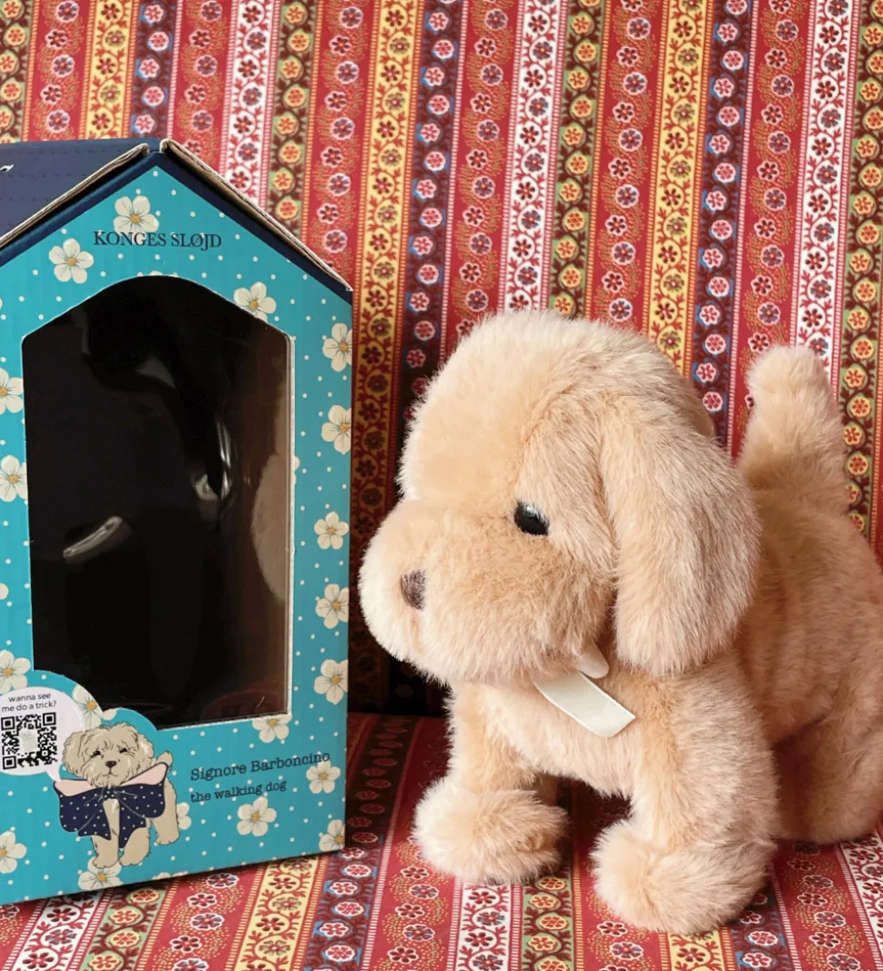 Konges Sløjd Interaktiv Bamse - Walking Dog - Brun